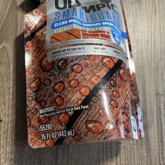Olympic SmartGuard Clear Multi-Surface Spray Sealer Concentrated 15oz Add Water - Picture 2 of 11